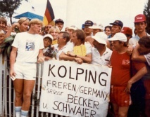 Als Kolpinger aus Freren Boris Becker trafen