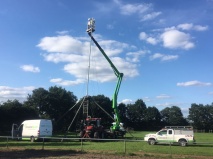 Richtfunkturm in Beesten in Betrieb