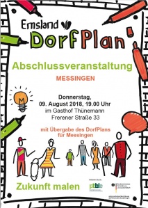EmslandDorfPlan: Messingen malt seine Zukunft Abschlussveranstaltung am 09. August