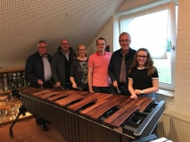 Spielmannszug St. Georg Thuine freut sich über neues Marimbaphone