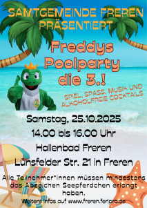 Freddy feiert Pool- Party!