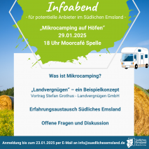 Mikrocamping - Infoabend für potentielle Anbeiter 