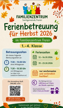 Ferienbetreuung im Herbst 2026