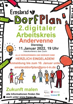 EmslandDorfPlan Andervenne - Digitaler Arbeitskreis am 11.01.2022 - Schon angemeldet?